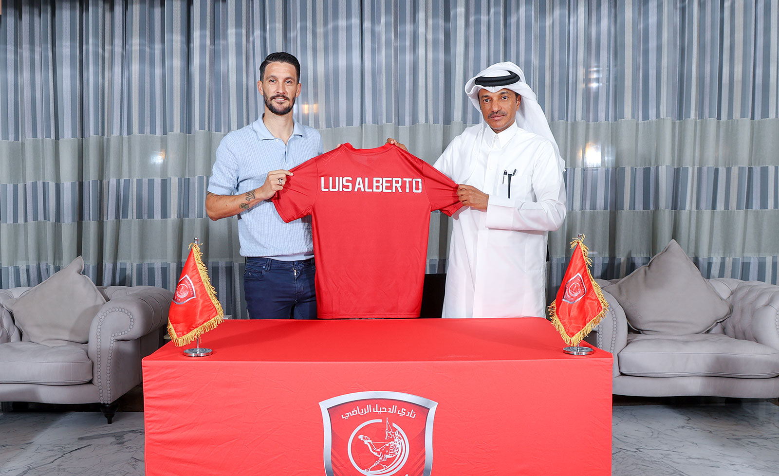 لويس ألبرتو يترك لاتسيو وينضم إلى نادي الدحيل القطري